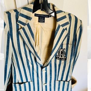 VINTAGE Ralph Lauren Sport Striped Blazer